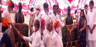 लावा में डॉ. भीमराव अंबेडकर की मूर्ति का किया अनावरण
