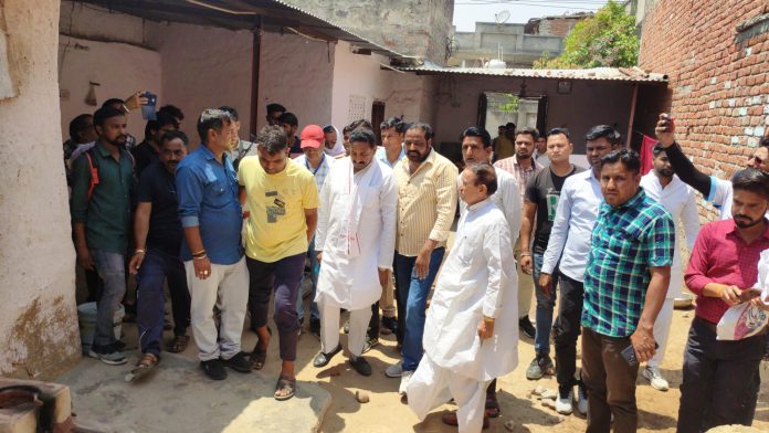 Devnarayan Board Chairman Joginder Singh Awana reached Malpura regarding the incident of stone pelting
